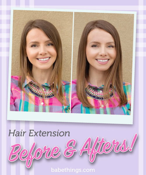 Hair Extension Before & Afters!