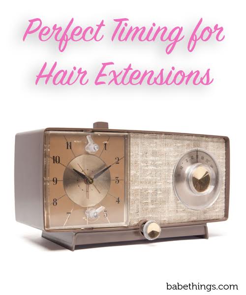 Perfect Timing for Hair Extensions
