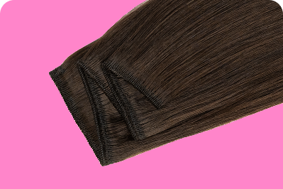 machine sewn weft