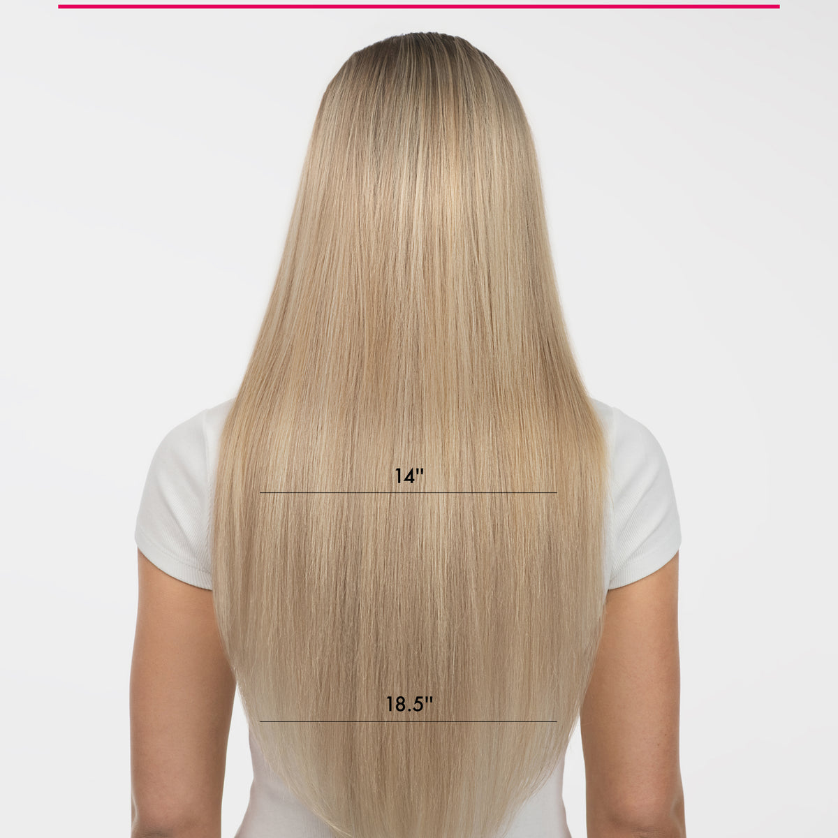 Ideal Hybrid Weft Extensions Straight, Ombre #1B/60 Stevie