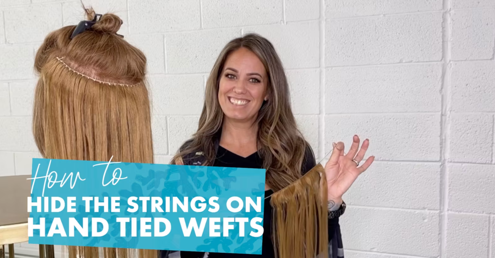 How To: Hide Hand-Tied Weft Strings - Babe Hair Extensions
