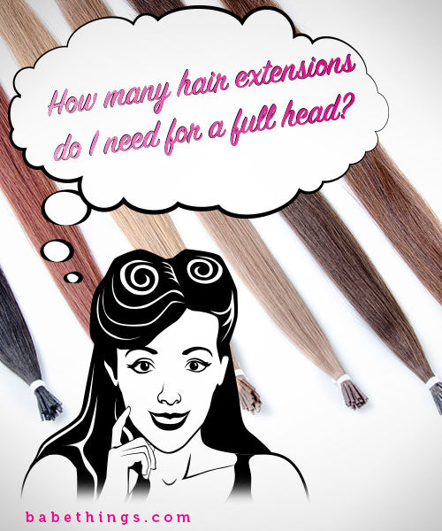 How many hair extensions do I need for a full head?