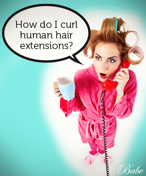 How to curl hair extensions