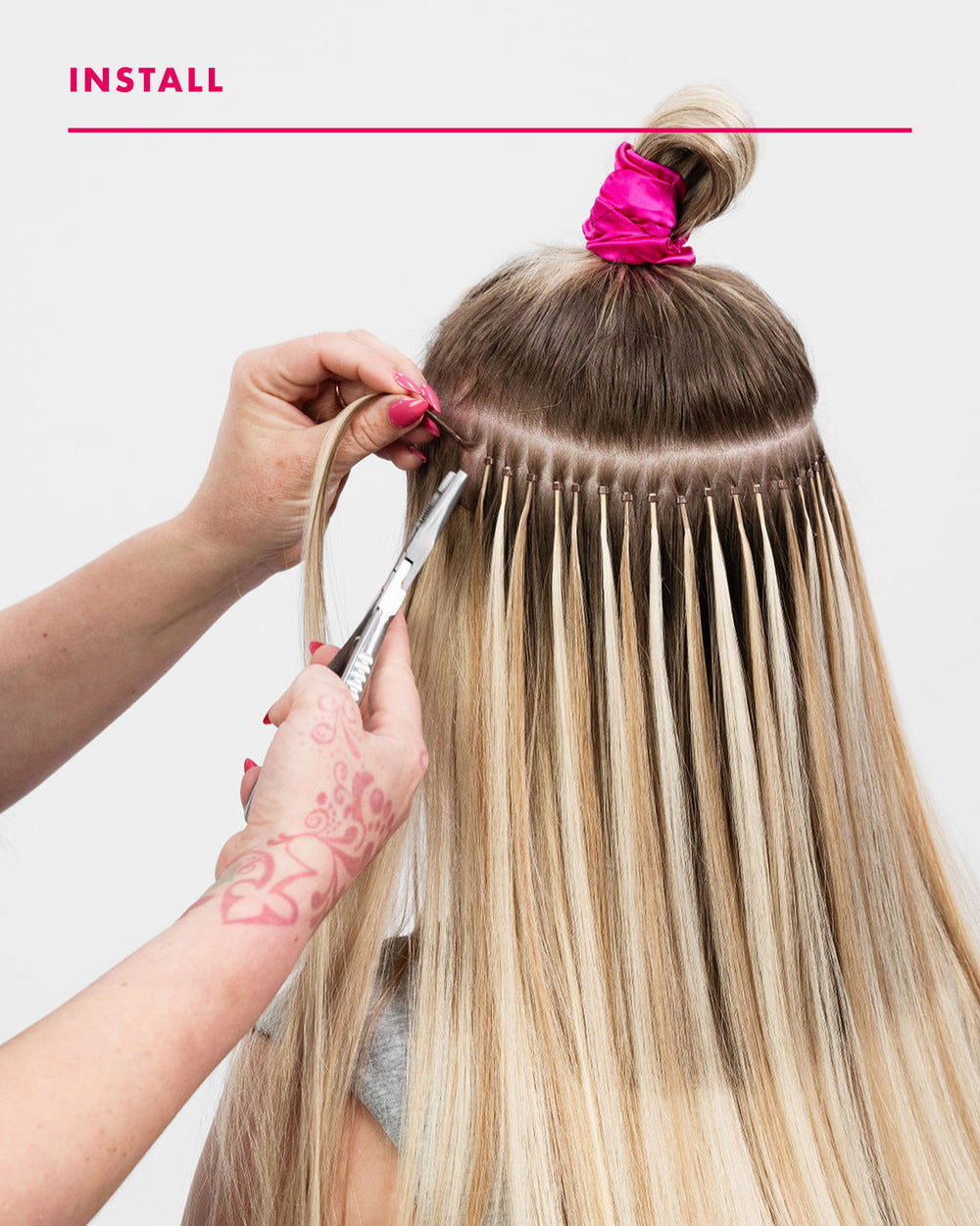 I-Tip Extensions | Straight, #1001 Yvonne