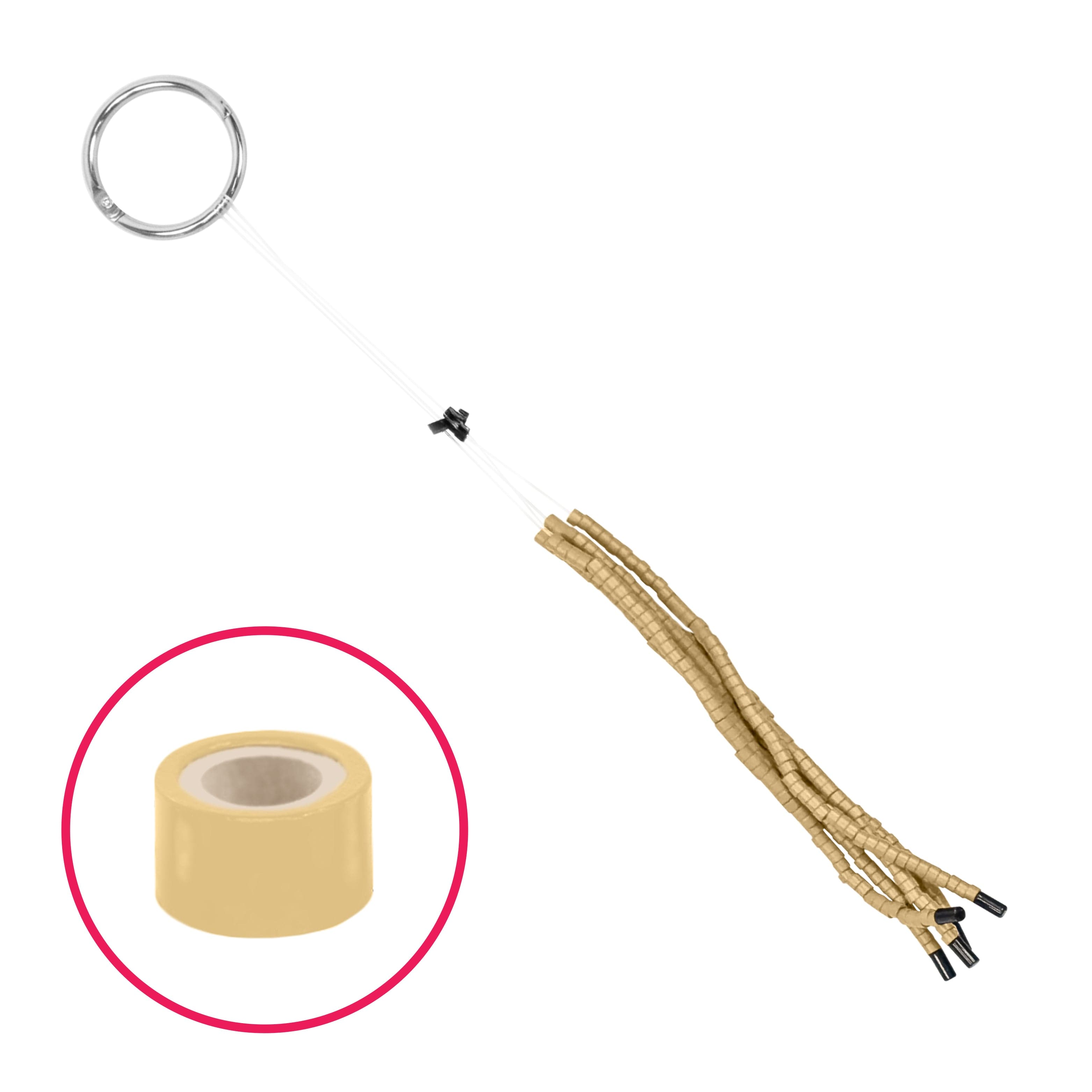 Silicone Quick Change Extension Beads Vanilla Babe Hair Extensions