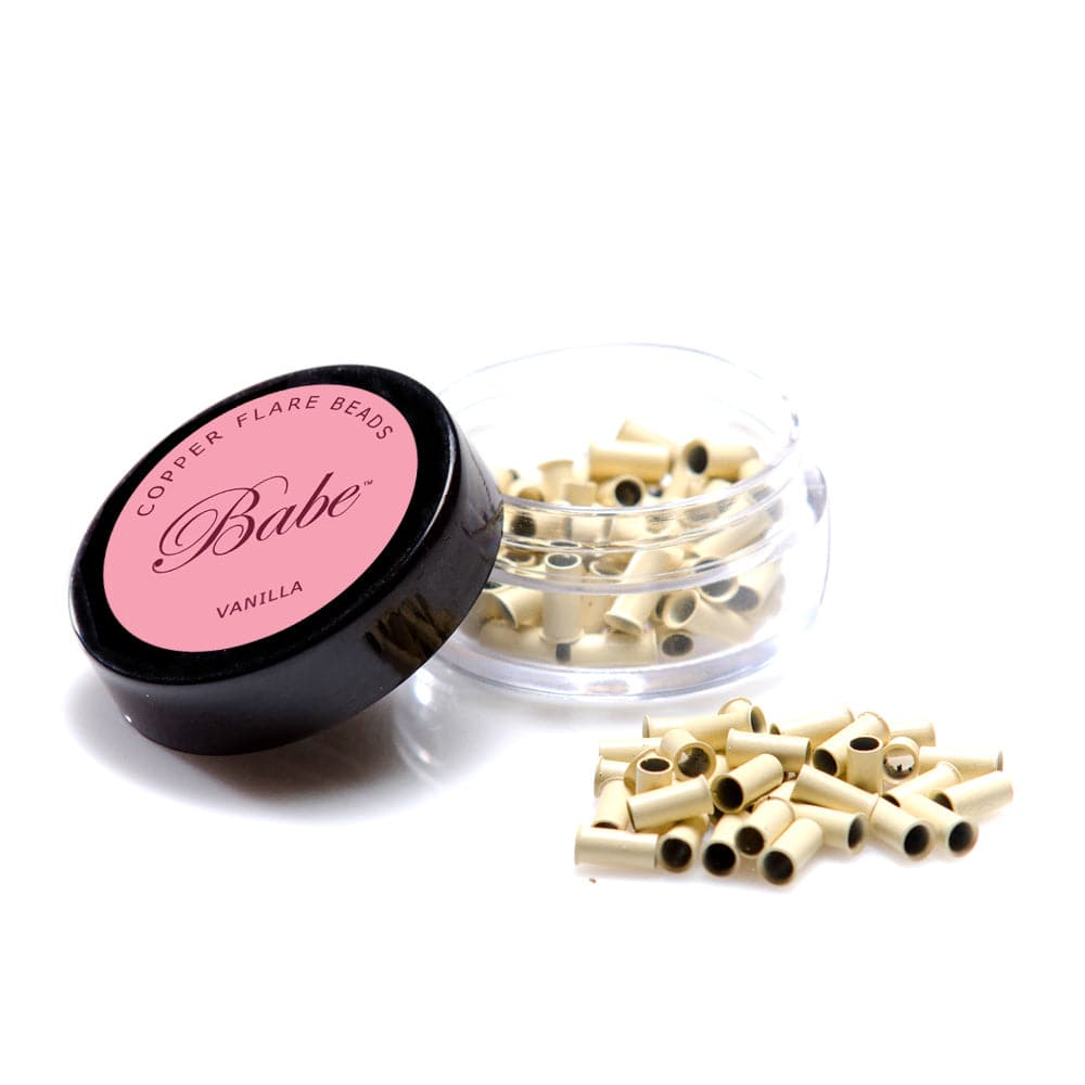 Flare Quick Change Extension Beads - Vanilla - Babe Hair Extensions