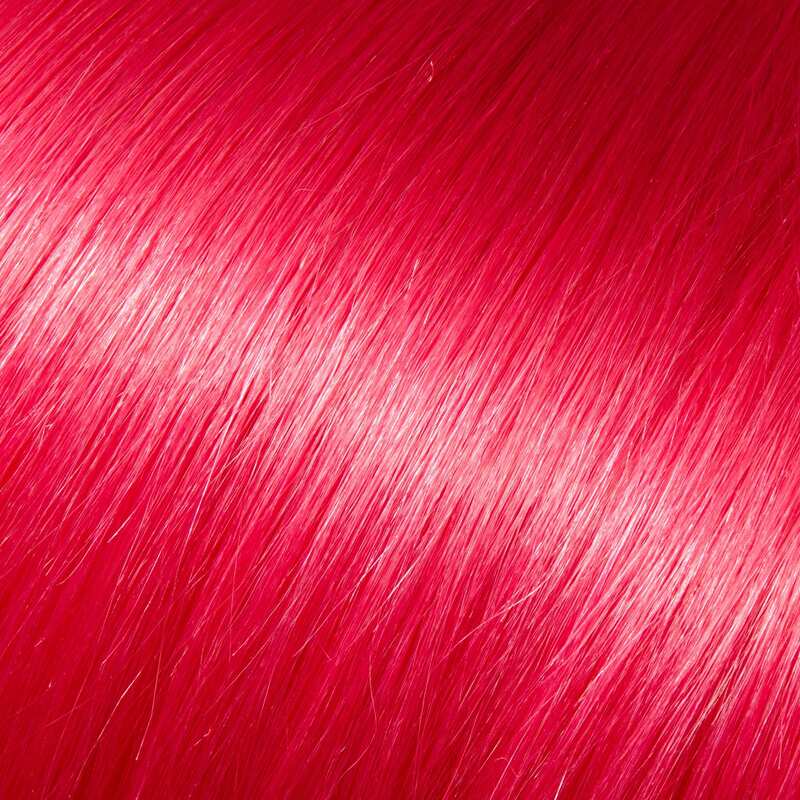 Vibrant Raspberry Pink Fusion Hair Extensions